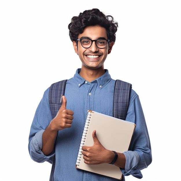Student with books